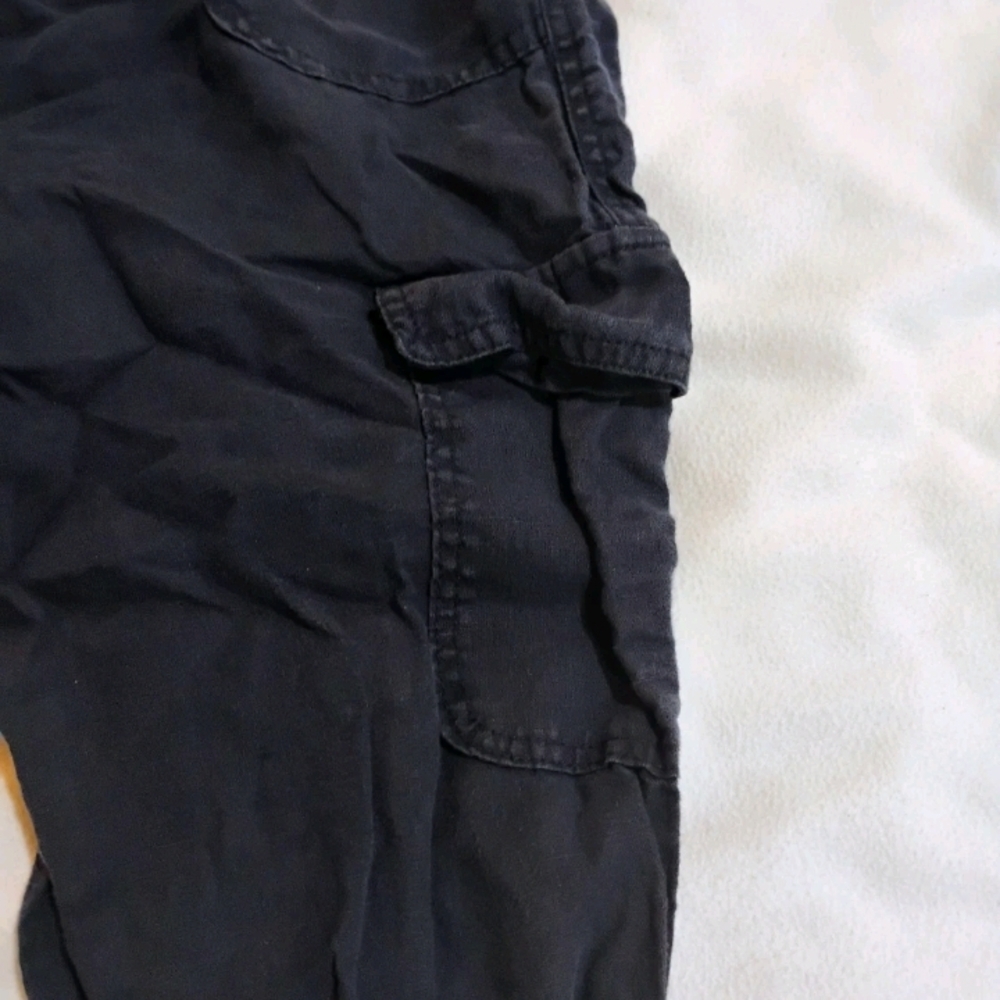 Navy Ankle Cargo Pants - Picture 3 of 10